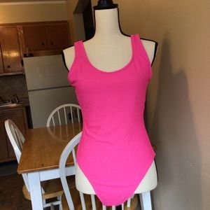 Hula Honey. Fuchsia Bathing Suit. XL.